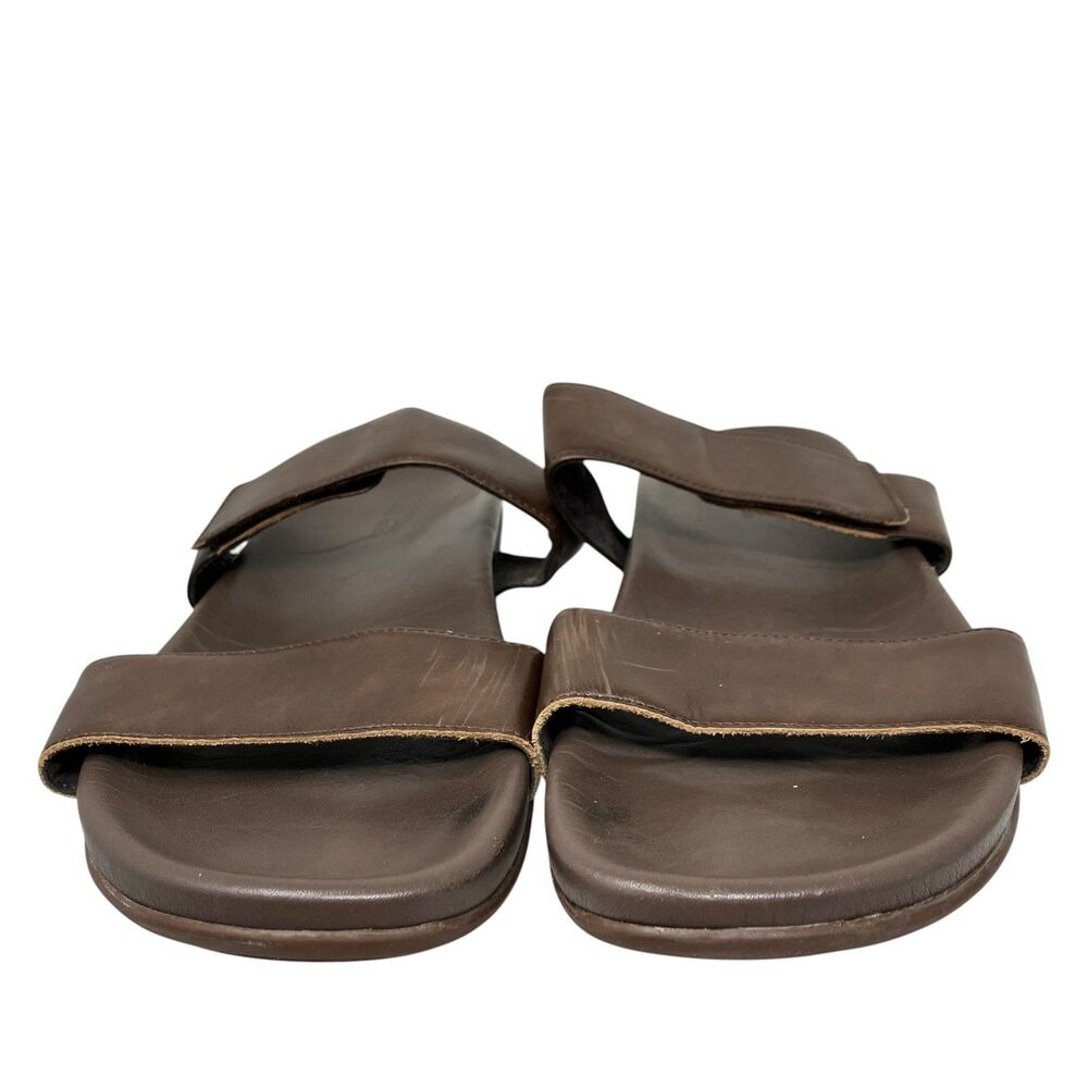 Naot Maldive Sandals Mens 13 Brown Leather Comfort Slides Comfort Strappy Summer - Picture 4 of 14